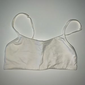 Women’s White Sports Bra -XS